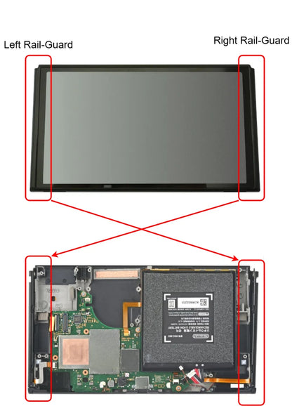 Nintendo Switch OLED Joy Con Slider Schiene Laden Links Rechts mit Flex NS OLED