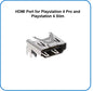 Original HDMI Port für Playstation 5 / PS4 Slim / PS4 Pro, PS4 HDMI Port Buchse