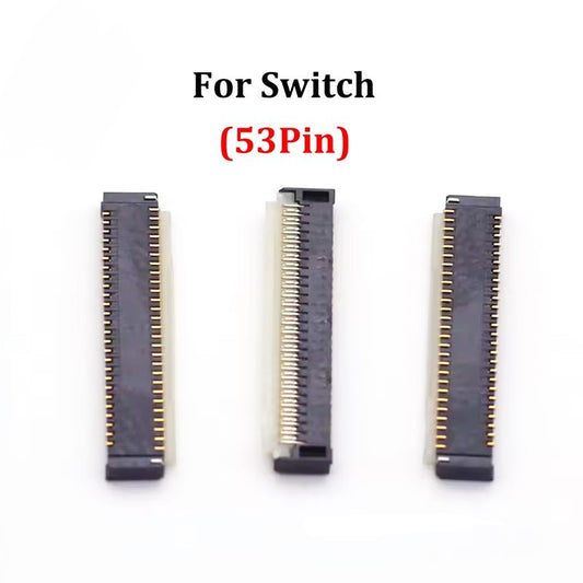 LCD NS V1 V2 Display FPC Connector Nintendo Switch 53 pin Clip Stecker Anschluss