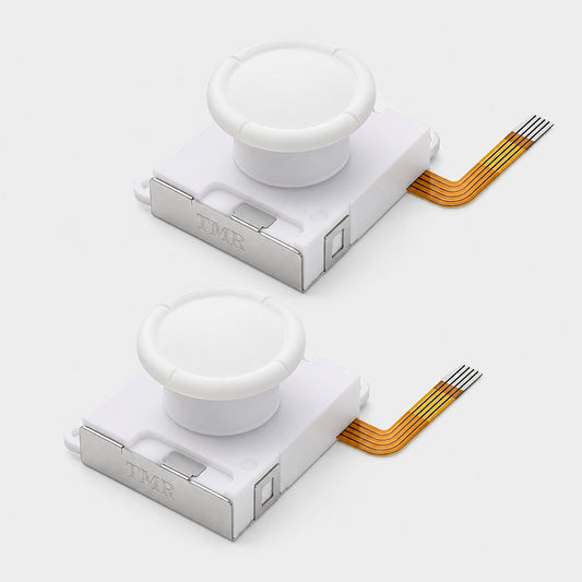 TMR Joystick White für Nintendo Switch Joy-Con Kein Drift Hohe Präzision in Weiß